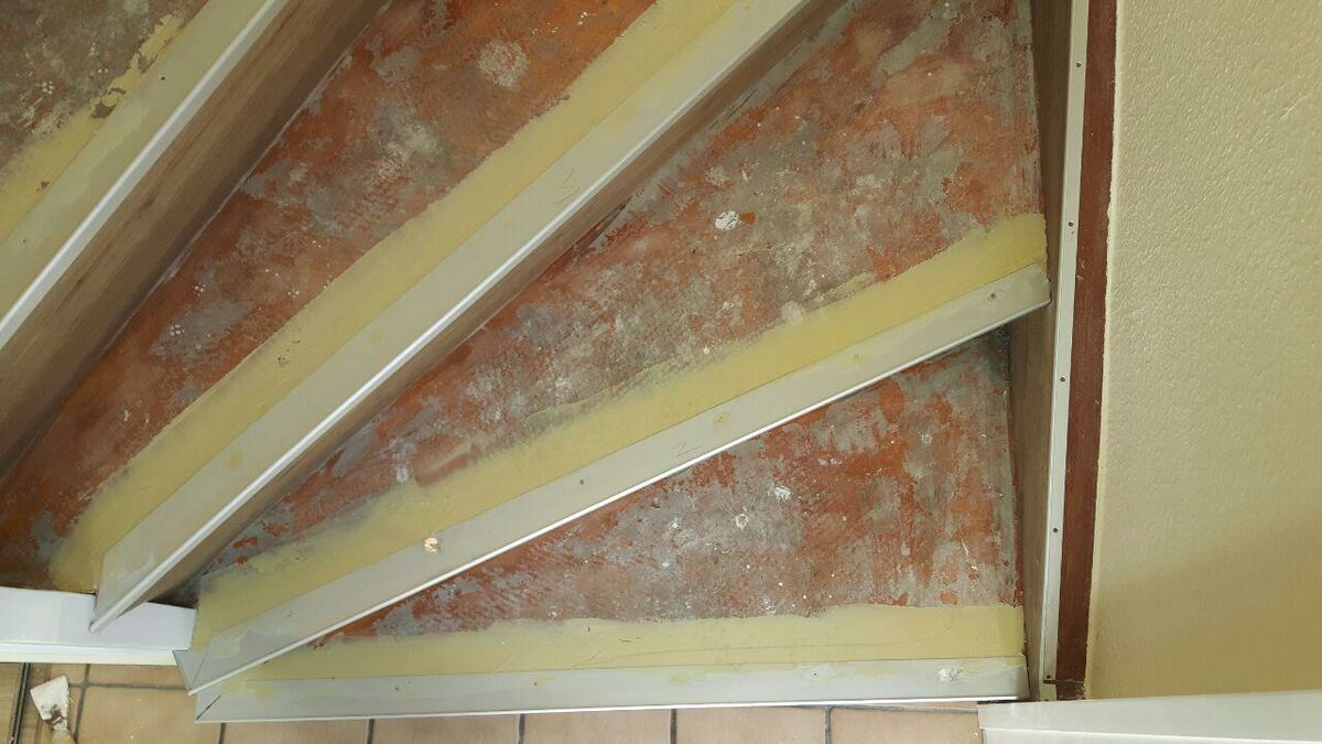Treppe aufgearbeitet