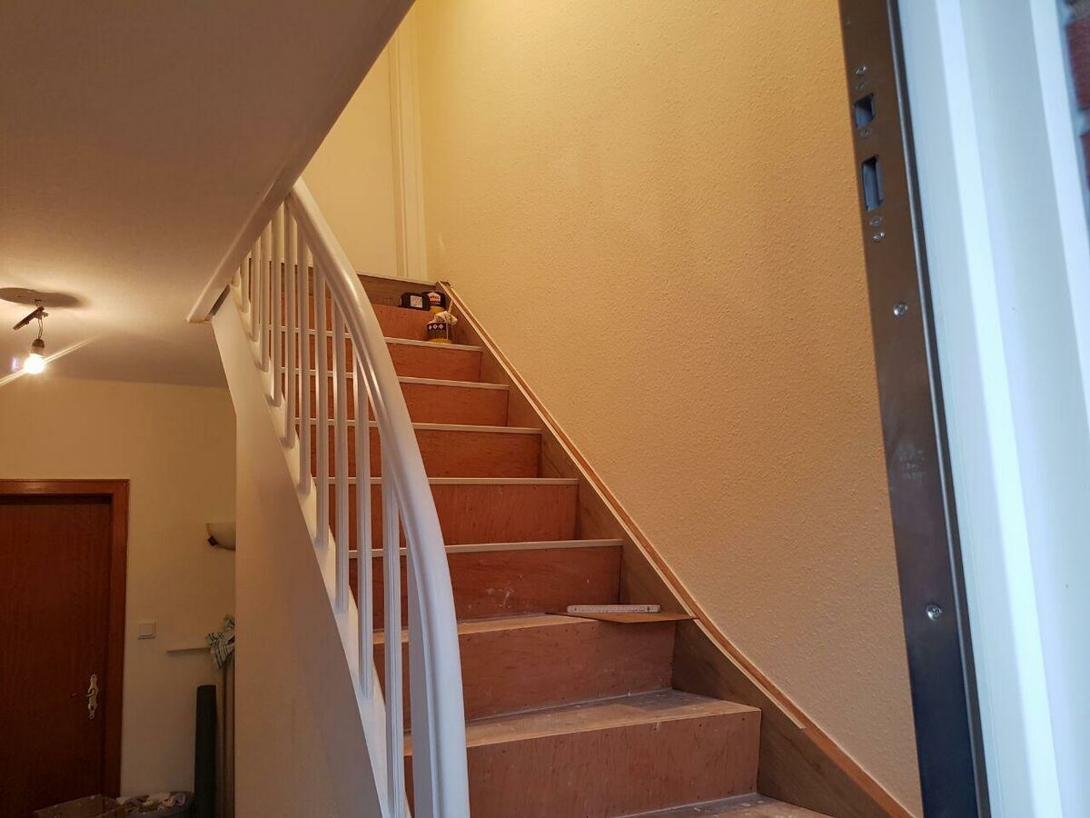 Treppe aufgearbeitet