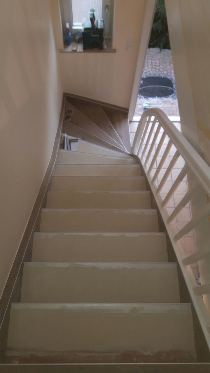 Treppe aufgearbeitet